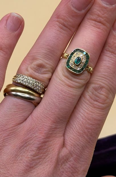 Delightful ring in 18K (750/1000) yellow...