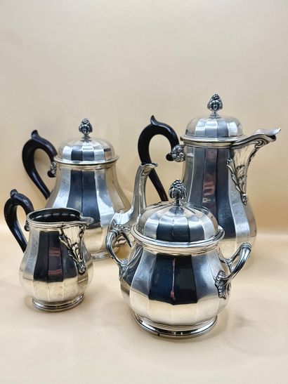 HENIN & Cie 
Silver tea and coffee set (950/1000)...