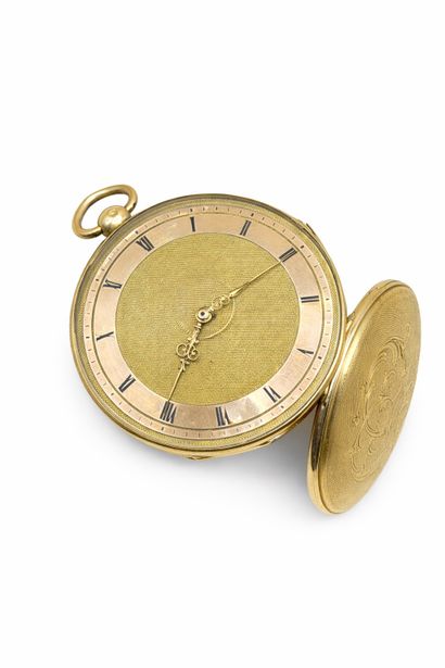 Important pocket watch in 18-carat (750/1000)...
