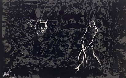 Raymond MORETTI (1931-2005)
Étude, taureau...