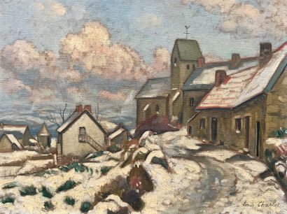 Louis CHARLOT (1878-1951)
Paysage hivernal,...