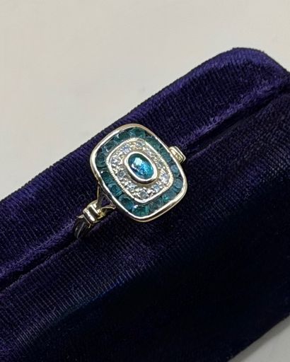 Delightful ring in 18K (750/1000) yellow...