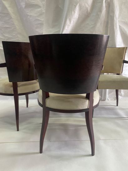 Gaston et Fernand SADDIER 
Suite de six fauteuils...