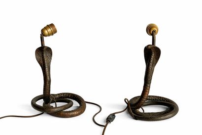 Paire de pieds de lampes 