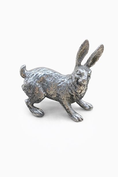 Small silver hare (950/1000). 
Minerve hallmark....