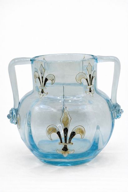 Émile GALLÉ (1846-1904) 
Vase à corps sphérique...