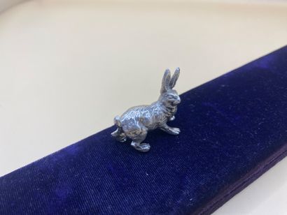 Small silver hare (950/1000). 
Minerve hallmark....