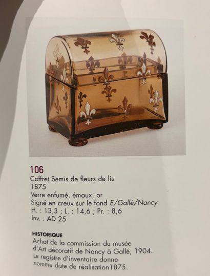 Émile GALLÉ (1846-1904) 
Vase à corps sphérique...