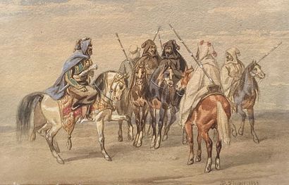 Noël-Dieudonné FINART (1797-1852)
Les cavaliers...
