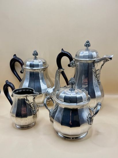 HENIN & Cie 
Silver tea and coffee set (950/1000)...