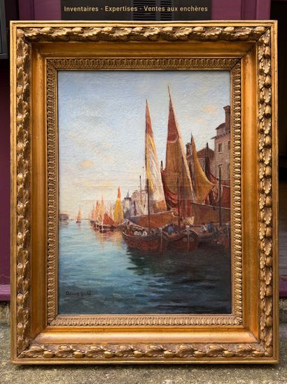 Georges CHÉNARD-HUCHÉ (1864-1937) 
Sailboats,...