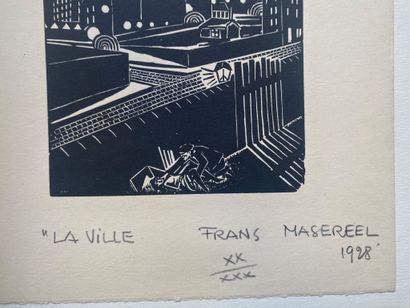 Frans MASEREEL (1889-1972)
La Ville, 1928
Gravure...