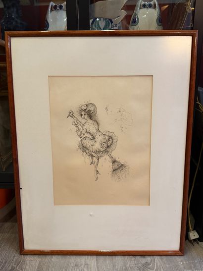 Léonor FINI (1907-1996) 
La Sorcière 
Eau...