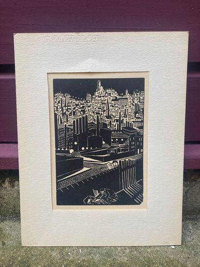 Frans MASEREEL (1889-1972)
La Ville, 1928
Gravure...