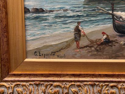 Gaetano ESPOSITO (1858-1911)
Fishermen, Naples...