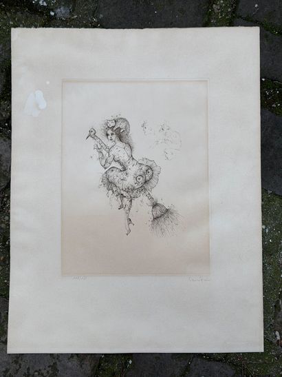 Léonor FINI (1907-1996) 
La Sorcière 
Eau...