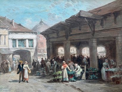 Léonard SAURFELT (1823-1899)
Le Marché aux...