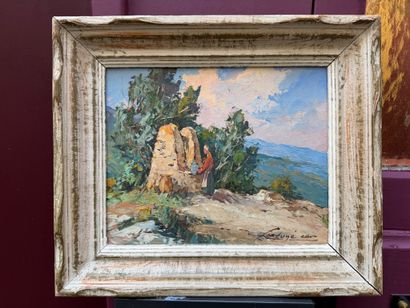Fortuné CAR (1905-1970)
The Well
Oil on panel...