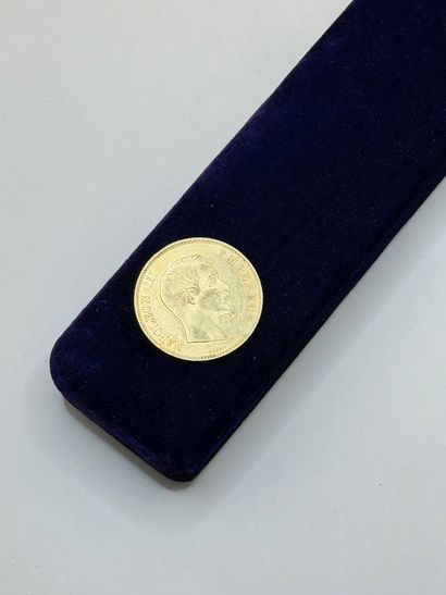 Napoleon III 100 franc gold nude head coin...