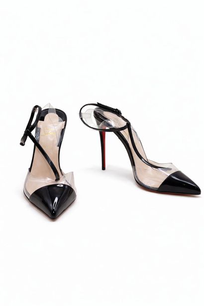 CHRISTIAN LOUBOUTIN 
Pair of black patent...