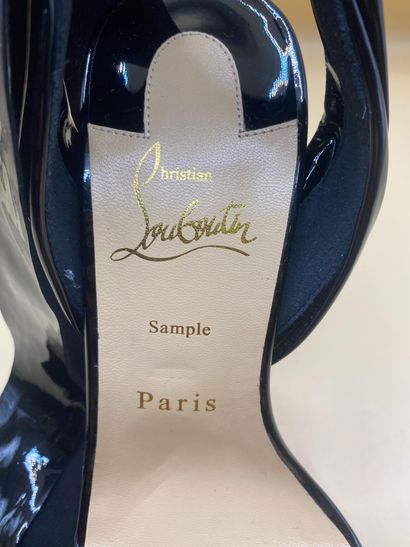 CHRISTIAN LOUBOUTIN 
Pair of black patent...