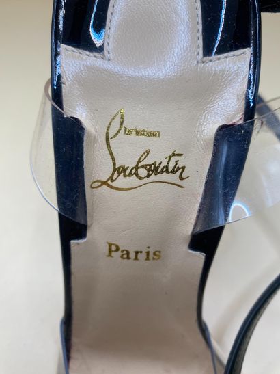 CHRISTIAN LOUBOUTIN 
Pair of black patent...
