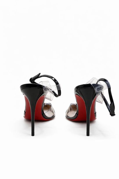 CHRISTIAN LOUBOUTIN 
Pair of black patent...