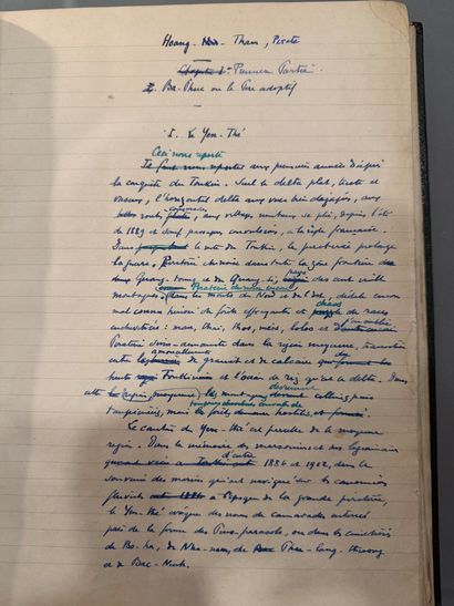 [MANUSCRIPT]. CHACK (Paul). Hoang Tham, Pirate.
Complete...
