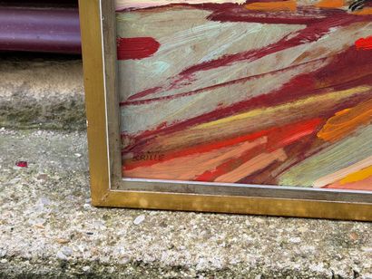 Jean KRILLÉ (1923–1991) 
Landscape
Oil on...
