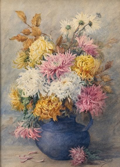 Louise VILLEVIEILLE (19th–20th centuries)
Flowers
Watercolor...
