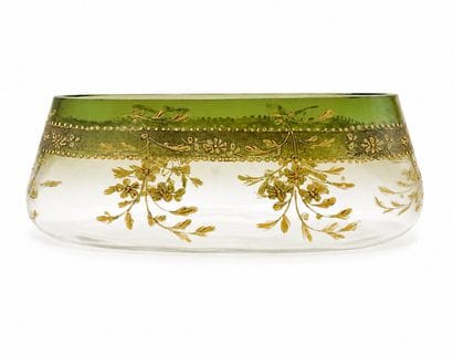 Moser KARLSBAD 
Coupe navette en verre soufflé...