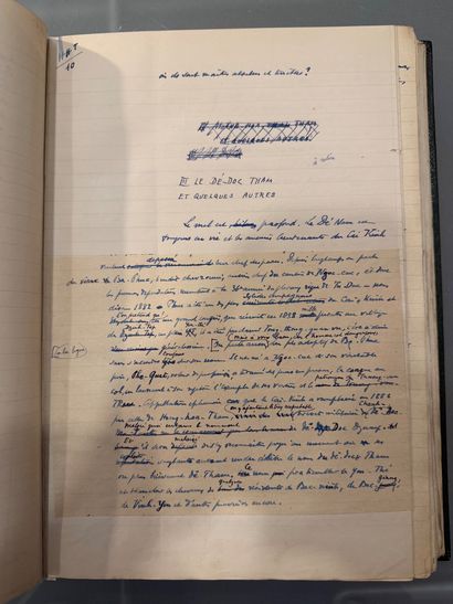 [MANUSCRIPT]. CHACK (Paul). Hoang Tham, Pirate.
Complete...