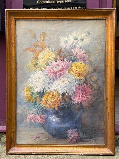 Louise VILLEVIEILLE (19th–20th centuries)
Flowers
Watercolor...