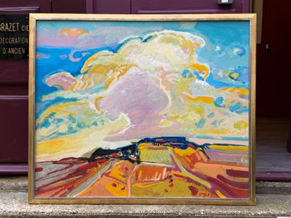 Jean KRILLÉ (1923–1991) 
Landscape
Oil on...