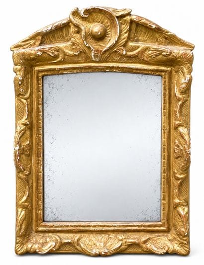 Élégant miroir rectangulaire à fronton en...