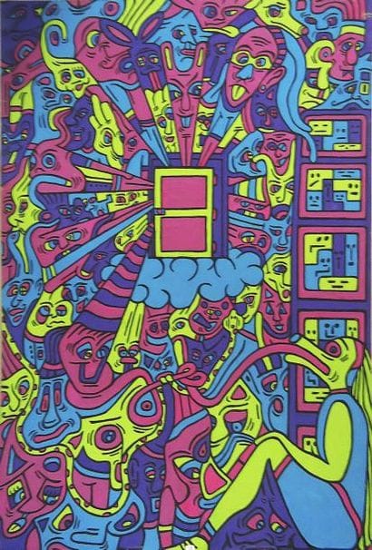 CEZ ART
LA PORTE SECRETE - 2010 gouache sur...