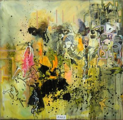 ANNE GAISS
REVE TECHNIQUE MIXTE SUR TOILE...