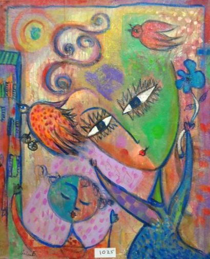 SENECAL L OISEAU ROUGE
SANS TITRE ACRYLIQUE...