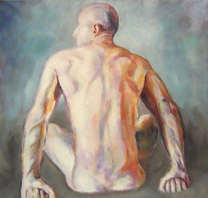 CYRIL LEYSIN
AUTOPORTRAIT NU II - 2010 Huile...