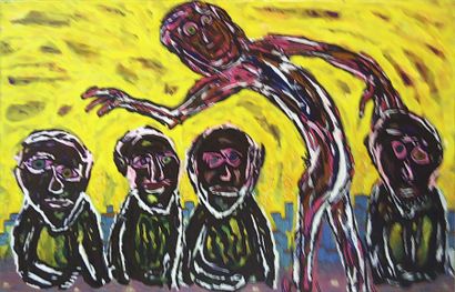 CHRISTIAN SAINT MARC
Plan banlieue 2010 acrylique...