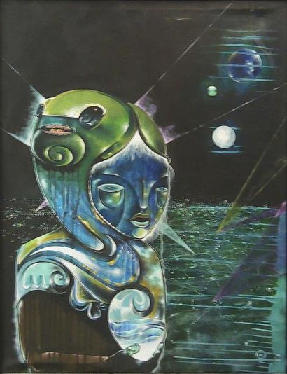 LUCIAN LUPU
Exil Acrylique sur toile signée...