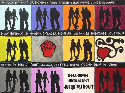 WERNER PANS
HOMMAGE A G.MOUSTAKI - 2009 Acrylique...