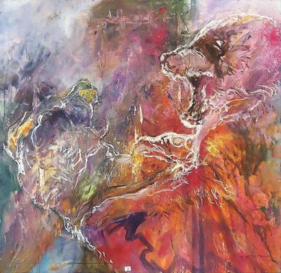 CYRIL LEYSIN
DOG FIGTING - 2010 Huile sur...