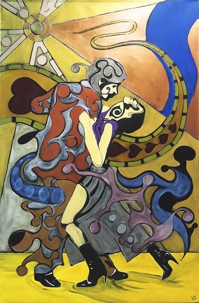 WERNER PANS
EGYPTEAN TANGO - 2010 Acrylique...