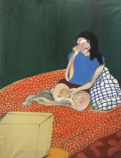 THOMAS AGRINIER
SONIA SUR LE LIT - 2000 Huile...