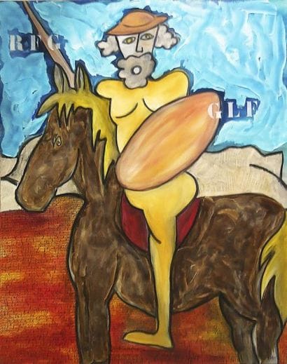 LOUIS
DON QUICHOTTE- 2007 Technique mixte...