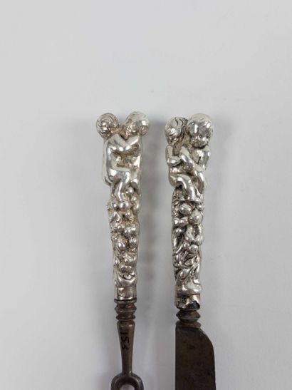 Netherlands.
Pair of flatware consisting...
