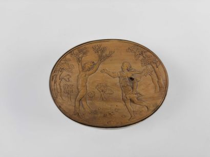 Augsburg.
Oval molded box engraved with the...