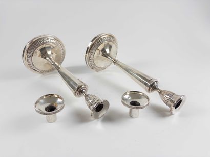 Empire period.
Pair of torches with circular...