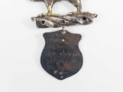Flanders.
Crossbowman's badge featuring a...